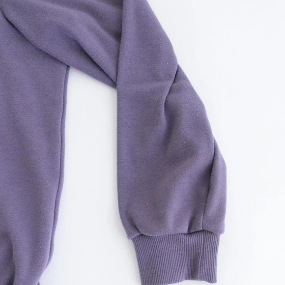 Vintage 90s Alfred Dunner Purple Embroidered Floral Collared Sweater M - Picture 8 of 10